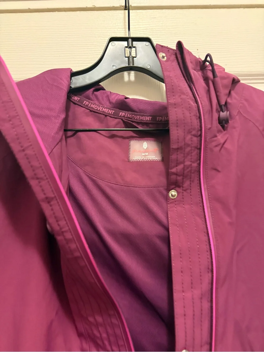 Free people singing in the rain jacket black cherry small